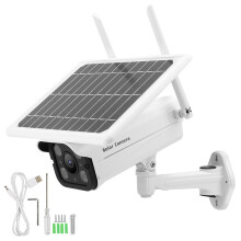 Smart Detection Security Camera Outdoor Solar Powered Wireless2K Resolution Color Night Vision Motion Detection Remote Phone Access Weather
