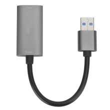1080P60FPS videooptagelseskort med USB 3.0, HDMI til USB C plug and play-enhed til spilstreamingkonferencer, stærk kompatibilitet aluminiumslegering