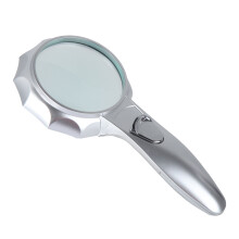 Vergrootglas met 6 ledlampjes, hoge resolutie vergroting, ergonomisch handvat, antislip en valbestendig, voor industrieel, medisch en
