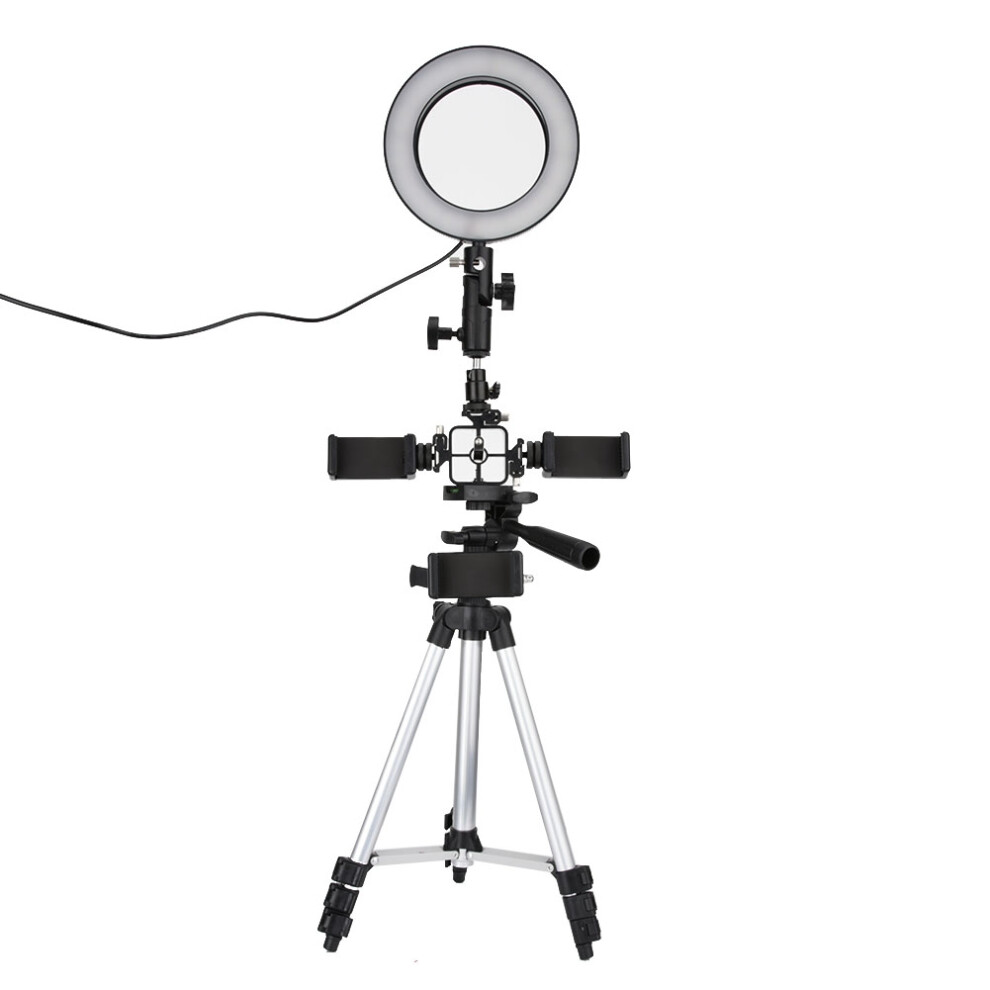 Flexible And Portable Video Conference Ing Kit Dimmable Led Circle Selfie Ring 3Color Ing Mode Adjustable Brightness Levels Light 9049227832347