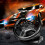 Volant de course pour PC avec vibrations et joysticks, télécommande pour conduite simulée 7