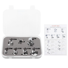 Multi Function Snap On Presser Feet Set For Low Shank Sewing Machines Universal Compatibility With Brother Singer Janome Includes Crimping Foot And