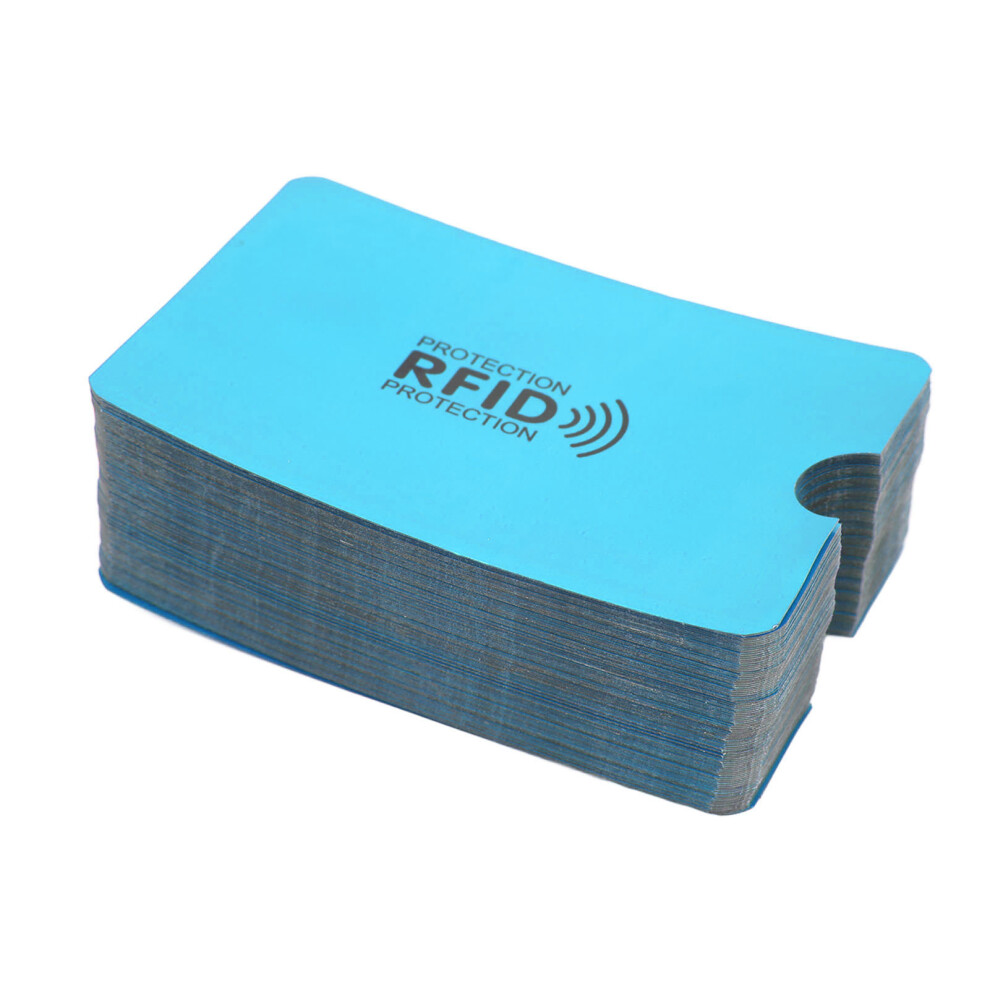 Identity Theft Protection Rfid Blocking Sleeves Credit Card Protector Electronic Theft Protection Aluminum Foil Material Waterproof Material 9191629218196