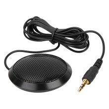 Microfone condensador omnidirecional USB para conferências com função de silenciamento rápido, compatibilidade Plug & Play e desempenho superior