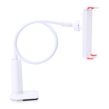 Universal Flexible Phone Stand With Spiral Lock Mechanism And Anti Skid Pad For Enhanced Grip And Precision Adjustment Perfect For Watching Videos Or
