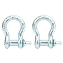 Heavy Duty Bow Shackles D Ring Shackle Alloy Steel With Zinc Plating Stress Resistant Crack Proof For Vehicle Recovery Towing And Industrial Lifting