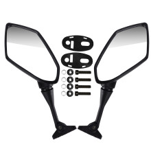 Rear View Side Mirrors Easy to Install Universal Fitment Motorcycle Rearview Mirror Modified Plated Aftermarket High Quality Left and Right Durable