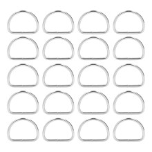 Multi-Purpose Metal D Rings With Sturdy Structure And Durable Finish Smooth Surface Rounded Edges Secure Closure For Harnesses Dog Gear Belts