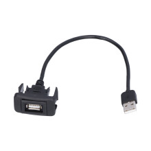Easy to Install USB Port Extension Cable for Car Dash with Over-Charging Protection Charge Socket Snap-On Design Backward Compatible with Older