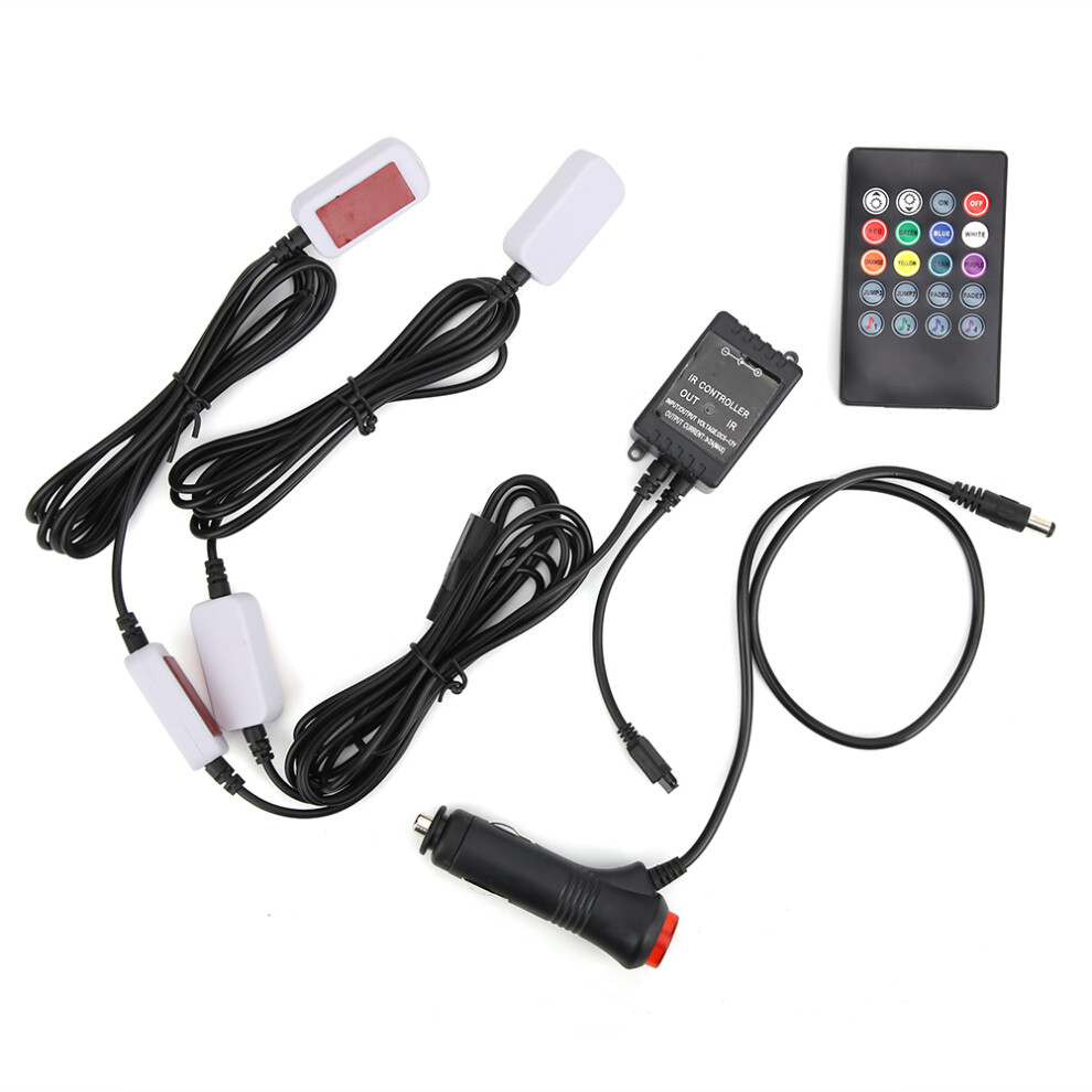 Rgb Led Car Interior Lighting Car Led Interior Lights Under Dash Lighting Sound Active Function Waterproof Multicolor Music Car Interior Accessories 9557311485053