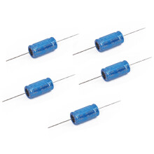 Set of 5pcs 100V Aluminum Electrolytic Capacitors 1.5-15uF Capacitors for Superior Sound Quality In Applications