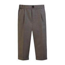 Baby Single and Toddler Boys Stretch Skinny Chino Pants Solid Color Stripe School Uniform Pants Trousers Gray 3-4 Years