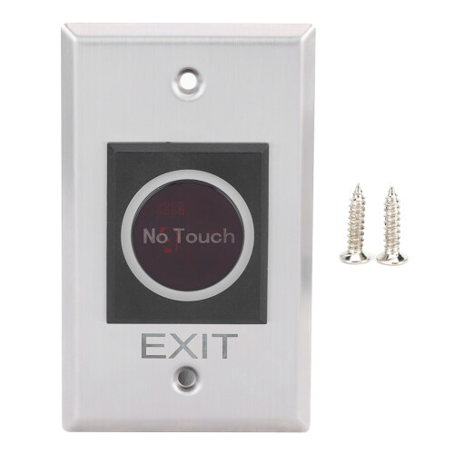 DC12V Infrared No Touch Exit Button Push To Exit Switch With Color Changing LED For Access Control Systems Waterproof Dustproof Long Life Design