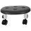 Black Low Rolling Seat Stool Plastic Lightweight Office Chair 1 Set 1