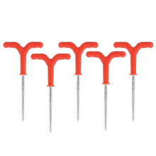 Red Ice Pegs 5 Pack 18.5cm ABS Iron