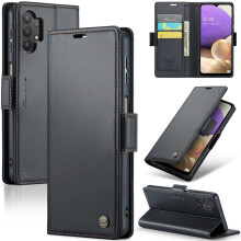 CaseMe Leather Wallet Case for compatible with Samsung Galaxy A32 5G – RFID Blocking, Magnetic Clasp, Kickstand, Card Holder