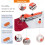 Macchina da cucire portatile arancione mini1 pz 6