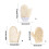 Badexfolierande handskar mjuka sisalfiber 2-pack 3