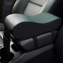 Cuscino bracciolo auto universale in memory foam, design ergonomico, struttura ad arco alto e basso, cinghie regolabili, comfort estremo, resistente