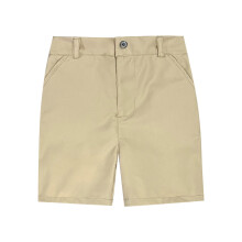 Youth Boys Golf Shorts Stretch School Uniform Clothes Kids Flat Front Dress Chino Twill Casual Shorts Pockets Khaki 3-4 Years