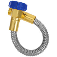 Heavy Duty Garden Hose Extension Stainless Steel Hose Coil Pipe Flexible Water Pipe for Car Washing and Yard Outdoor Use (1FT)