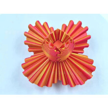 1PC RED GOLD 8CM 3D Printed Gear Ball Rotating Cube Fingertip