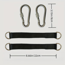 Heavy Duty Nylon Hammock Straps with Locking Buckles & Carry Bag – Compatible with All Hammocks, Camping, Backyard, Dog Leash