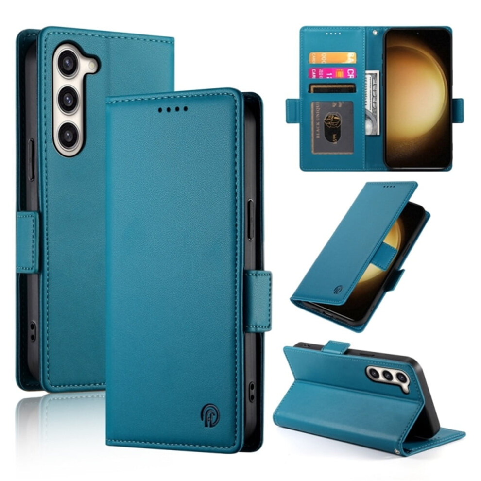 Compatible With Samsung Galaxy S23+ 5G Wallet Flip Case Â Pu Leather, Magnetic Closure, Frosted Cover For Women & Men Blue 9485826619970