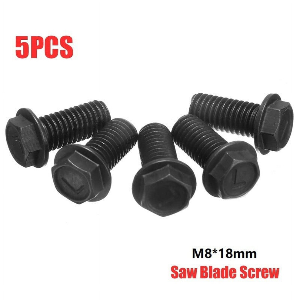 Rust Proof M8 X 18Mm Hex Flange Screw Reliable For Cutting Machine (Pack Of 5) 9193271825807