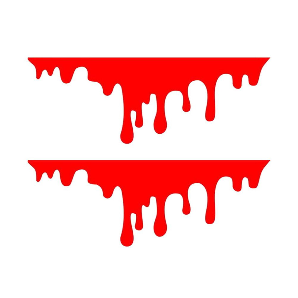 Qenashaing Halloween Bloody Car Stickers, 2-Pack, Waterproof & Fade-Resistant, Reusable, No Residue Â Compatible With Suv, Sedan, Truck 9558633032673