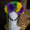 Bandeau ruban Mardi Gras violet, jaune et vert 3