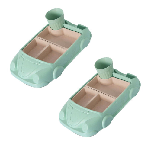 Bilformat barnmatsset – PP-plast, 2 delar
