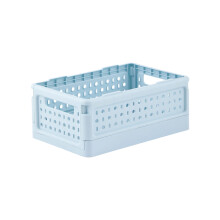 Collapsible Desktop Storage Basket - Ventilated Plastic Organizer Box, Space-Saving Multifunctional Storage for Home/Office (2 Colors)