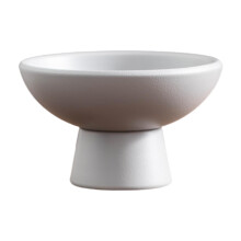 Round Ceramic Flowerpot Decorative Flower Bowl for Bookshelf Patio Farmhouse Gray