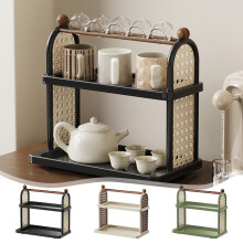 3-Tier Coffee Bar Organizer, Kitchen Spice Racks, Coffee Cup Holder for Countertop, Countertop Storage for Mugs, Cups, Offices, Kitchen