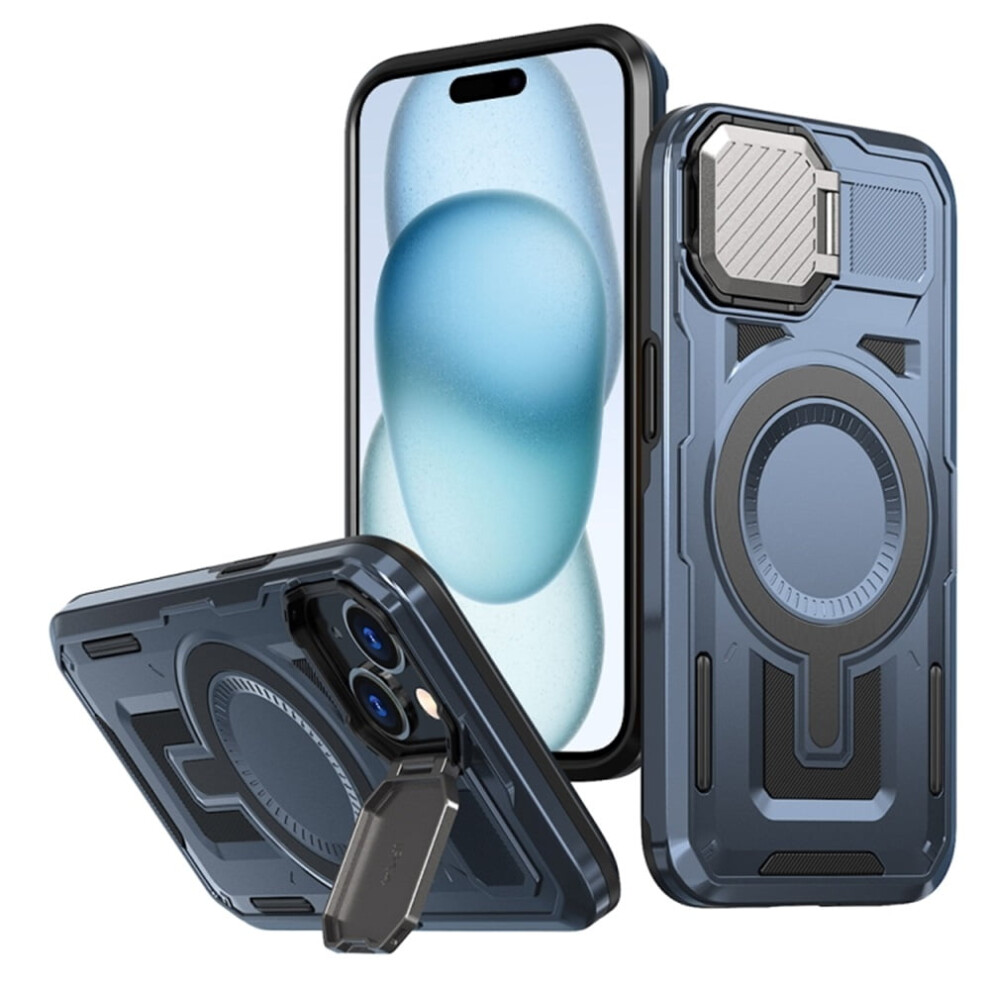 Magsafe Iphone 15 Case 6.1 Inch Rugged Military-Grade Blue 9130661396325