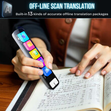 ScanSense AI Smart Pen – Instant Offline Translation (60+ Languages), Camera, Bluetooth, Music & Storage – Compatible with iOS/Android