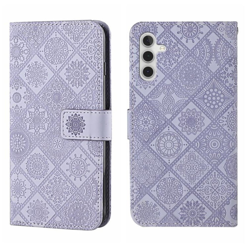 Pu Leather Flip Wallet Case For Samsung Galaxy S25+ Purple 9130661399418