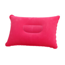 Inflatable Pillow with Flocked Surface – Compact Travel, Camping, Hiking, Beach & Fishing Pillow – Firm Support, Compatible with All Users