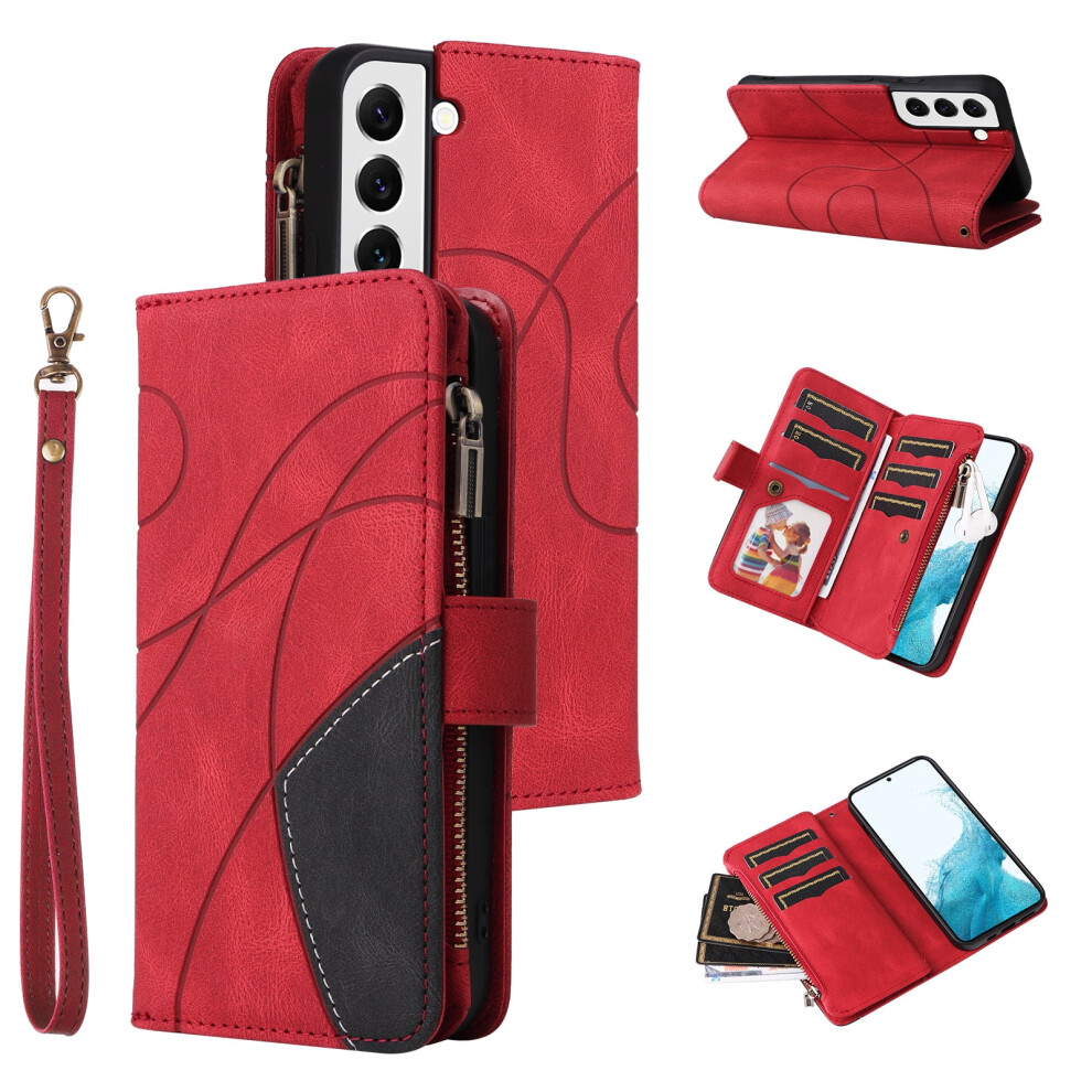 Pu Leather Wallet Case For Samsung Galaxy S22 5G 9-Card 9130661397452