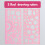 Geometric Ruler Set – Multifunctional Drawing & Measuring Tool, Durable Plastic, Protractor & Patterns, 7.59"x4.52", Portable, Multiple Colors 1