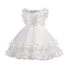 Girls Tutu Dress A-Line Princess Gown White 1-2 Years