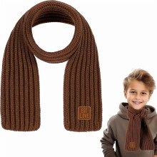 Warm Kids Winter Knit Scarves Soft Knitted Neck Warmer Scarf Warm Scarves Wrap for Boys Girls