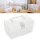 Plastic Storage Bin with Lid & Handle, Stackable, 7.68x4.13x4.33", Cute Organizer for Home/Office – 1 Pc 1