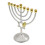 Hanukkah-lysestake med 9 grener i gull 5