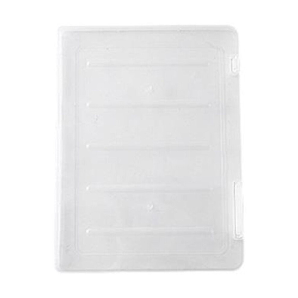 Document Storage Box Transparent Portable Stackable