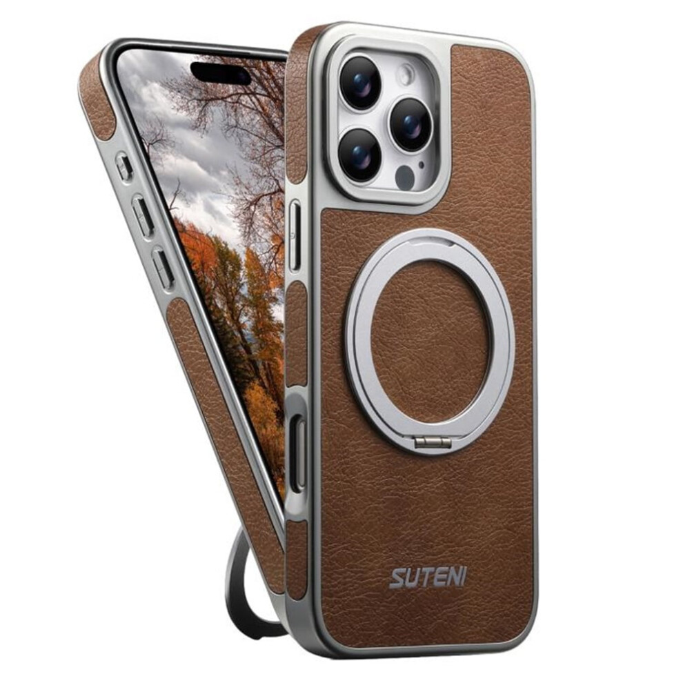 Leather Iphone 16 Pro Max Case With Magsafe And 360 9165521141500