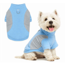blauer Haustierpullover Größe L für kleine und mittelgroße Hunde