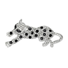 Broșă de rever din aliaj cu stras leopard, 1 bucată