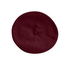 Toddler Wool Beret Warm Kids Beret Classic French Barette Hat for Girls Burgundy 1-10 Years